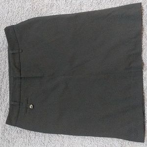 Zippered Black Lined Skirt